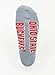 donegal bay Ohio State Buckeyes Unisex Brutus Quarter Socks, Gray/Scarlet, One Size, NCAA Officially Licensed - DB Fan Gear