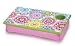 Lap Desk Portable Tray w/ Cup Holder in Dot Heart by Room It UP