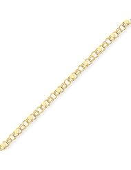 14k Double Link Heart Charm Bracelet, Best Quality Free Gift Box Satisfaction Guaranteed