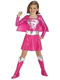  : Pink SupergirlTM Kids Halloween Costume (Size 4/6)