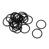 uxcell オイルシール Oリング　ラバー製ブラック 　ガスケットワッシャー　18 x 15 x 1.5mm　20枚入り