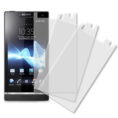 MPERO Sony Xperia S LT26i 3 Pack of Screen Protectors [MPERO Packaging]
