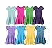 Made in USA Girls' 100% Cotton Short Sleeve Skater Party Twirly Dress Sensory Friendly SPD