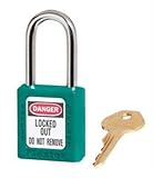 Master Lock Teal #410 1 3/4" High Body Safety Lockout Padlock. (6 Each) Master Lock [並行輸入品]