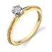 0.25 carat Diamond Solitaire Ring 14Kt Yellow Gold