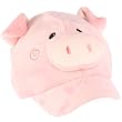 Winter Faux Fur Pig Animal Fuzzy Plush Cadet Cap Hat