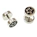 Jewelry : Fake Plug with Star Logo - Sold as Pair