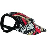 PlayaPup Sun Protective Dog Visor, Tiki Flame, X-Large