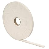 M-D Building Products 2758 High Density Foam Tape, 1/4-by-1/2-Inch-by-17 feet, Closed Cell, White