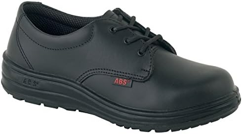 CEB Women's ABS 121P Slip Resistant Shoe with Steel Toe Cap US Size 8 Black