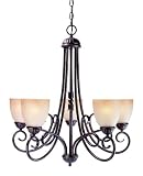Savoy House Lighting - GZ-1-2832-5-72 - Somerset 5 Light Chandelier - Rustic Bronze Finish / Tinted Scavo Glass