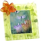 Daum Daffodils Glass Photo Frame