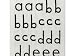 Black Large Vowels Alphabet Sticker Set