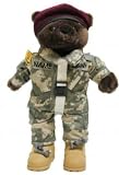 Stuffed 20 teddy bear in personalized custom embroidered U.S. Army Airborne Army Combat Military Uniform-ACU