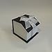 Men's 8mm Hammered Ring in Titanium with Polished Beveled Edges Sizes 7-15