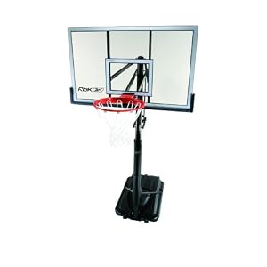 Lifetime 71523 Competition XL Base Height-Adjustable Portable Basketball System with 54-Inch Clear Shatter Guard Backboard