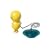 A di Alessi Mr.Suicide Bathtub Plug, Blue, (AMGI02 AZ)