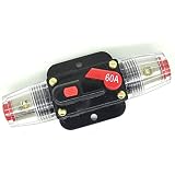 Deqna（TM）カーアクセサリー自動車DC 12Vオーディオステレオサーキットブレーカヒューズ60Aを交換してください