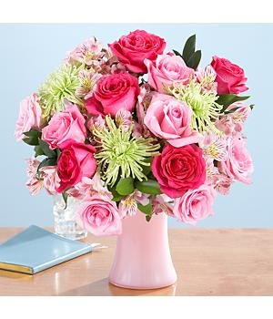 41%2BJXy0A%2BHL Flowers   All The Frills Flowers Bouquet with Vase