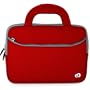 Kroo Glove Sleeve with Handle for Netbook up to 10.1-Inch (Red)