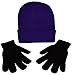 Beanie and Glove Set / One Acrylic Beanie and One Pair of Stretchy Black Magic Gloves