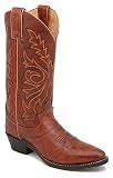 Justin Men's Marbled Deerlite Vamp Western Boots - Dark Brown