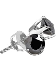 1.50CTW BLACK DIAMOND ROUND STUDS