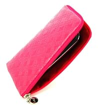 Blackberry 8310 Curve :: U-Bop zPOUCH Dual Corner Zip Carrying Case (Pink Gloss)