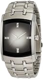 Armitron Men's 204507DGSV Swarovski Crystal Accented Stainless Steel Gray Dial Watch