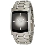 Armitron Men's 204507DGSV Swarovski Crystal Accented Stainless Steel Gray Dial Watch