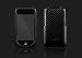 Apple iPhone 3G Carbon Fiber Patterned Slim Fit Case - Black