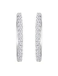 Diamond Hoop Earrings 1/4ctw