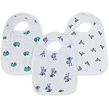aden + anais Muslin Snap Bib, Jungle Jam, 3 Count