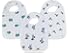 aden + anais Muslin Snap Bib, Jungle Jam, 3 Count