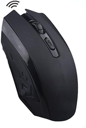 Qcute universal Adjustable CPI(800/1200/1600) 2.4G Optical Wireless Mouse with USB Nano Receiver, for Laptop/Computer/PC (Black)