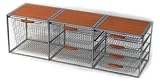 Richell 91710 Solid-Steel 2-Way 7-Drawer Storage System with Wood-Grain Top