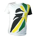 NEW Fairy Fox Jamaica Mens T-Shirt - White/Green/Blcak/Yellow