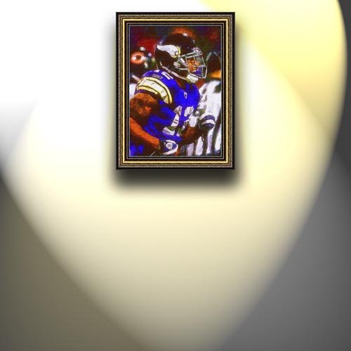 Completely Handpainted American Football Sport Painting, Custom Order FL2013, Oil on Canvas, with Option to Paint Jerry, Brett & Co. from Any Other Favorite Photograph or Picture, Unframed, Size 27'' x 38