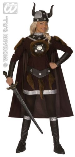 Childrens Toyshop  Spielwaren : KOSTÜM -VIKING VIKTORIA- GRÖSSE XL (46/48) ***LEDERLOOK***