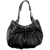 Nine West Leoni Medium Satchel,Black,one size