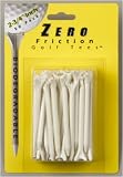 New! Yes Zero Friction Golf Tees - White