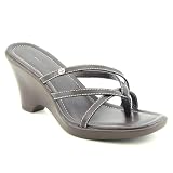 41%2BJrmZuwuL. SL160  Tommy Hilfiger Womens Brita Leather Wedge Sandal