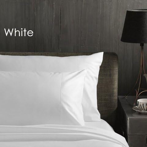 iEnjoy Bedding Twin-White Ultra-Fine Weave Combed Easy Care Sheet Set
