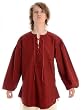 Mittelalterliches Schn�rhemd Mittelalter Hemd weinrot S-XXXL