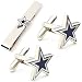 Dallas Cowboys NFL Football Cufflinks with Matching Tie Bar Set