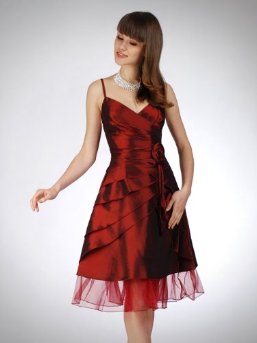 Envie/Paris - 1022 NINA Cocktailkleid in Weinrot Gr.34-42