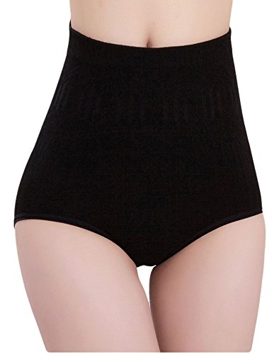 Qunson Womens Shapewear Seamless Hi-waist Brief Panty Firm Control Tummy Slimming