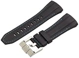 TechnoMarine SL145003 Cruise Black Calf Leather Blue Stitching 45mm Cruise Watch Strap