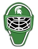 University of Michigan State Spartans Neon Hockey Helmet