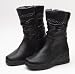 Ladies Winter Fashion Boots Zip Up Faux Fur Lining Black Size UK 6 EU 39 New